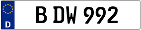 Trailer License Plate